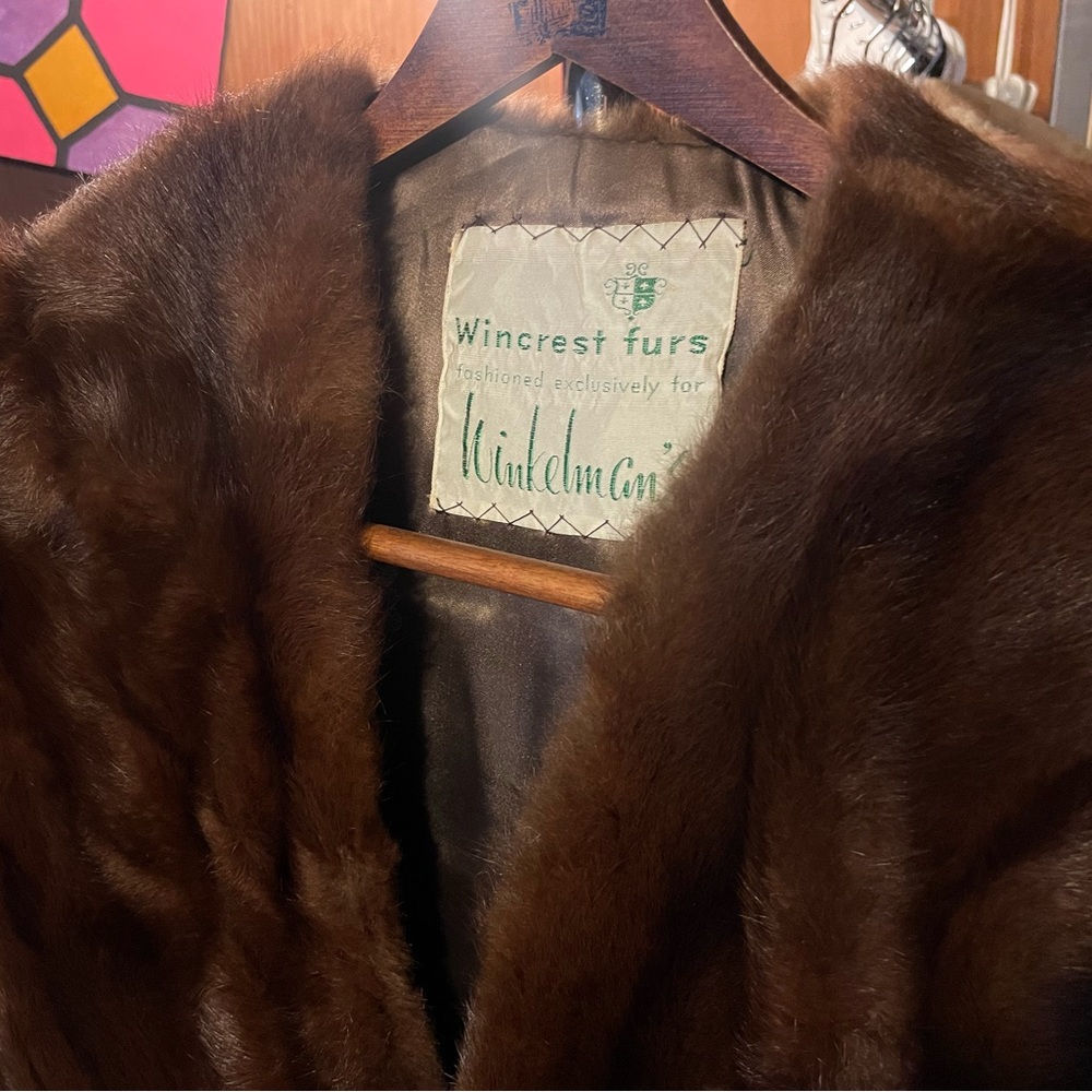 Brown Real Fur Stole (Vintage)